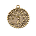 Zinc Alloy Tree Of Life Charm Pendant No.640730 for DIY Necklace Bracelet Jewelry Making view 3