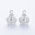 Zinc Alloy Crown Charm Pendant No.632404 for DIY Necklace Bracelet Jewelry Making view 3