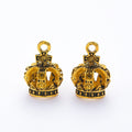 Zinc Alloy Crown Charm Pendant No.632404 for DIY Necklace Bracelet Jewelry Making view 2