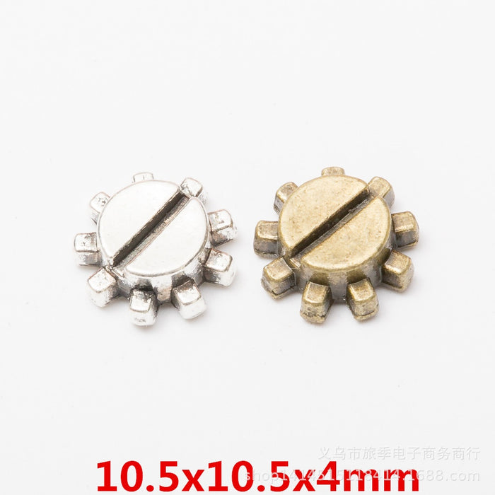 Zinc Alloy Gear Charm Pendant No.281322 for DIY Necklace Bracelet Jewelry Making