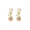 Vintage Alloy Woven Bird Nest Pearl Geometric Metal Ball Stud Drop Earrings view 5