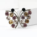 Alloy Rhinestone Hollow Butterfly Brooch Scarf Buckle For Apparel view 4