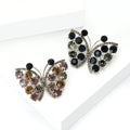 Alloy Rhinestone Hollow Butterfly Brooch Scarf Buckle For Apparel view 2