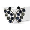 Alloy Rhinestone Hollow Butterfly Brooch Scarf Buckle For Apparel view 3