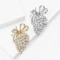 Alloy Rhinestone Grape Brooch Pin For Women's Clothing Decoration view 2