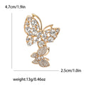 Alloy Rhinestone Butterfly Brooch For Women's Suits And Dresses view 4