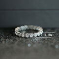 Minimalist Women's Zircon Bar Ring Fashion European Hand Jewelry Accessories view 5