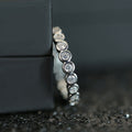 Minimalist Women's Zircon Bar Ring Fashion European Hand Jewelry Accessories view 1
