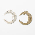 Zinc Alloy Double Moon Charm Pendant for DIY Necklace Bracelet Jewelry Making view 4