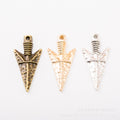 DIY Vintage Alloy Arrow Pendant Charm For Jewelry Making Necklace Accessory Supplies view 1