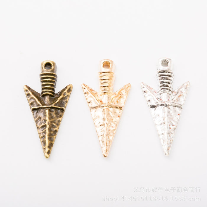 DIY Vintage Alloy Arrow Pendant Charm For Jewelry Making Necklace Accessory Supplies
