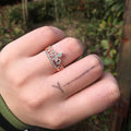 European American Copper Rose Gold Plated Crown Women Ring, Hot Selling Fashion Jewelry Accessory view 4