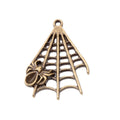 Zinc Alloy Spider Web Charm Pendant No.688126 for DIY Necklace Bracelet Jewelry Making view 2