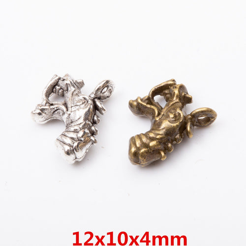 Zinc Alloy Dragon Head Charm Pendant for DIY Necklace Bracelet Jewelry Making