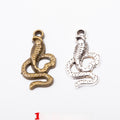 Zinc Alloy Cobra Charm Pendant for DIY Necklace Bracelet Jewelry Making view 1
