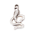 Zinc Alloy Cobra Charm Pendant for DIY Necklace Bracelet Jewelry Making view 3