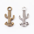 Zinc Alloy Cactus Charm Pendant No.108247 for DIY Necklace Bracelet Jewelry Making view 1