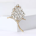 Alloy Rhinestone Bouquet Brooch Elegant Floral Lapel Pin For Women view 4