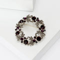 Alloy Christmas Wreath Brooch With Individual Packaging For Holiday Gifts view 5