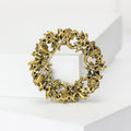 Alloy Christmas Wreath Brooch With Individual Packaging For Holiday Gifts view 3