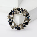 Alloy Christmas Wreath Brooch With Individual Packaging For Holiday Gifts view 2