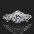 Double Layer Zircon Micro Pave Engagement Ring Couple Matching Rings Drop Shipping view 2