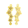 Zinc Alloy Flower Branch Charm Pendant for DIY Necklace Bracelet Jewelry Making view 4