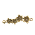 Zinc Alloy Flower Branch Charm Pendant for DIY Necklace Bracelet Jewelry Making view 3