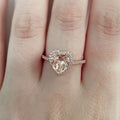 Fashion Engagement Ring For Women With Delicate Heart Shape Micro Pave Simulated Wedding Jewelry view 4