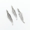 Zinc Alloy Feather Leaf Charm Pendant No.270724 for DIY Necklace Bracelet Jewelry Making view 4