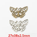 Zinc Alloy Butterfly Charm Pendant No.507841 for DIY Necklace Bracelet Jewelry Making view 1