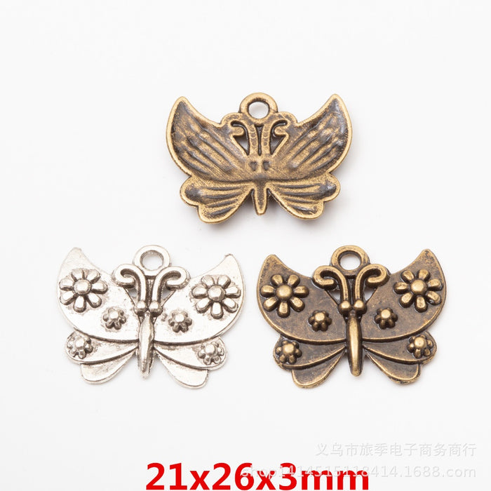 Zinc Alloy Butterfly Charm Pendant No.802359 for DIY Necklace Bracelet Jewelry Making