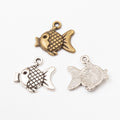 DIY Vintage Alloy Fish Pendant Charm For Jewelry Accessories Bracelet Necklace Making – Antique Bronze view 4