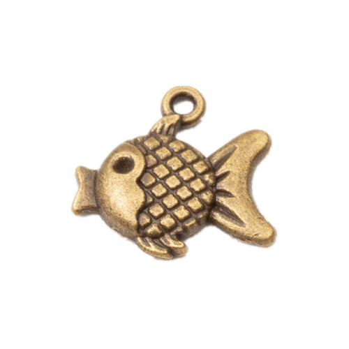 DIY Vintage Alloy Fish Pendant Charm For Jewelry Accessories Bracelet Necklace Making – Antique Bronze