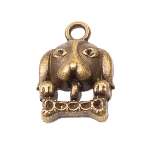 Zinc Alloy Dog Bone Charm Pendant No.881332 for DIY Necklace Bracelet Jewelry Making