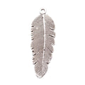Zinc Alloy Feather Leaf Charm Pendant No.597715 for DIY Necklace Bracelet Jewelry Making view 3