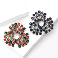 Alloy Rhinestone Christmas Bell Brooch Pin For Holiday Apparel view 3