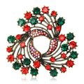 Alloy Rhinestone Christmas Bell Brooch Pin For Holiday Apparel view 1