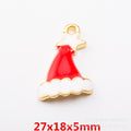 Gold Zinc Alloy Christmas Charm Pendant for DIY Necklace Bracelet Jewelry Making view 3