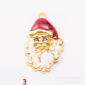 Gold Zinc Alloy Christmas Charm Pendant for DIY Necklace Bracelet Jewelry Making view 2