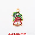 Gold Zinc Alloy Christmas Charm Pendant for DIY Necklace Bracelet Jewelry Making view 5