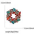 Alloy Rhinestone Bauhinia Flower Brooch For Women Suit Coat Decoration view 4