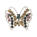 Alloy Rhinestone Hollow Butterfly Brooch Pin For Scarves And Lapels view 1