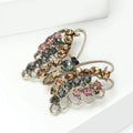 Alloy Rhinestone Hollow Butterfly Brooch Pin For Scarves And Lapels view 3