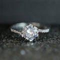 Direct Classic Six Prong Zircon Couple Ring For Women, Romantic Proposal Fashion Finger Ring view 3