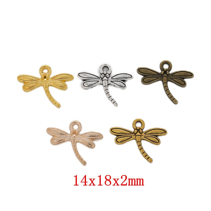 Zinc Alloy Dragonfly Charm Pendant No.714827 for DIY Necklace Bracelet Jewelry Making