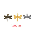 Zinc Alloy Dragonfly Charm Pendant No.166073 for DIY Necklace Bracelet Jewelry Making view 1