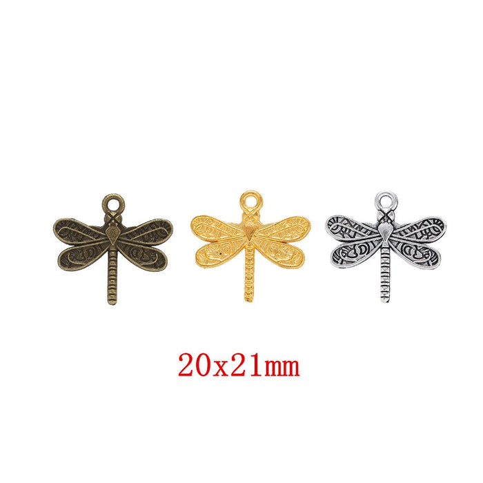 Zinc Alloy Dragonfly Charm Pendant No.166073 for DIY Necklace Bracelet Jewelry Making