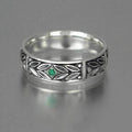 European Style Antique Silver Plated Men's Ring Fashion Unisex Personality Finger Jewelry view 1