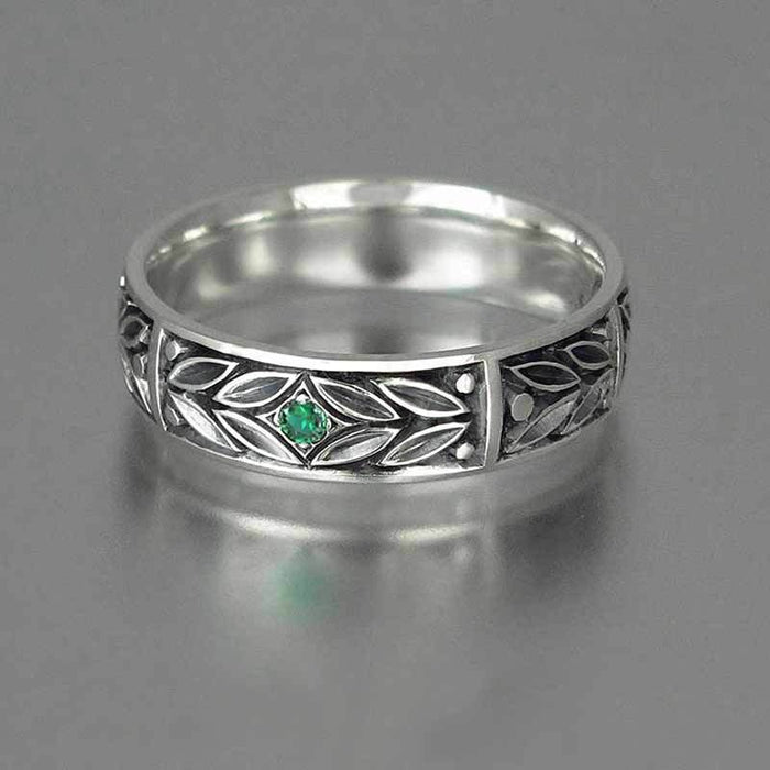 European Style Antique Silver Plated Men's Ring Fashion Unisex Personality Finger Jewelry